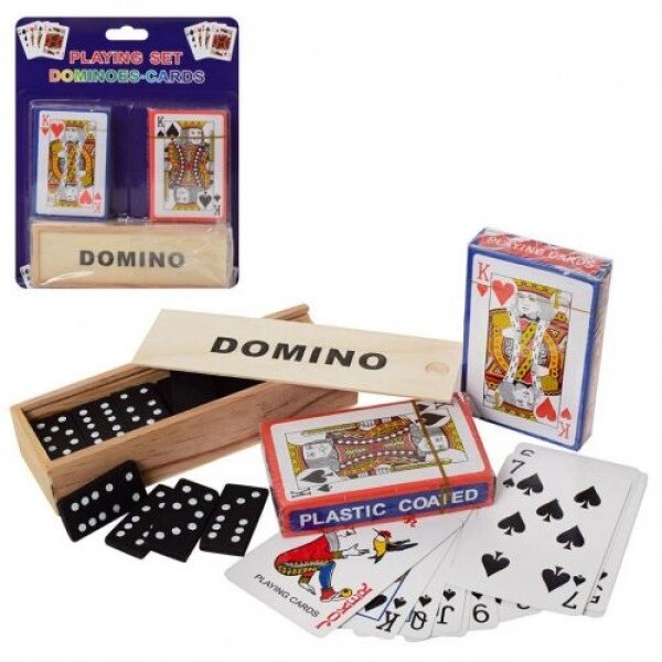 Настільна гра "Доміно та дві колоди карт" від компанії Інтернет-магазин  towershop.online - фото 1