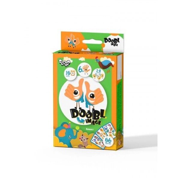 Настільна гра "Doobl image mini: Animals" укр від компанії Інтернет-магазин  towershop.online - фото 1