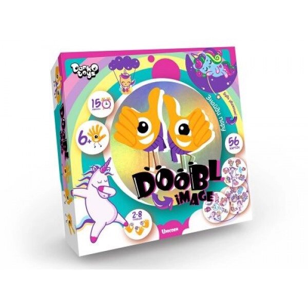 Настільна гра "Doobl image: Unicorn" укр від компанії Інтернет-магазин  towershop.online - фото 1