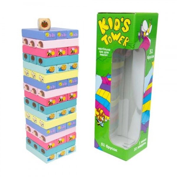 Настільна гра "Kid's Tower", укр від компанії Інтернет-магазин  towershop.online - фото 1