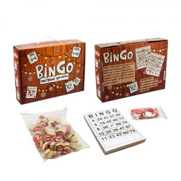 Настільна гра лото BinGo, укр від компанії Інтернет-магазин  towershop.online - фото 1