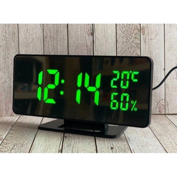 Настільний годинник електронні VST 888Y з датчиком температури і навколишнього середовища від компанії Інтернет-магазин  towershop.online - фото 1
