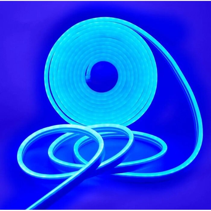Неон 220V світлодіод Неонова стрічка jl 2835-120 g ip65 запечатана 5 метрів синій від компанії Інтернет-магазин  towershop.online - фото 1