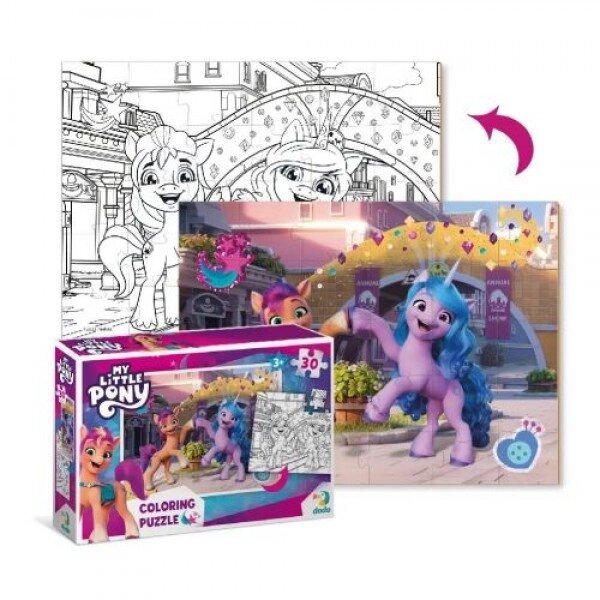 Пазл з розмальовкою «My Little Pony» 30 елементів від компанії Інтернет-магазин  towershop.online - фото 1