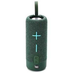 Портативна колонка Bluetooth FM-радіо TG619C з ремінцем. Колір зелений