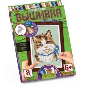 Вишивка хрестиком за номерами, "Котик" в Львівській області от компании Интернет-магазин  towershop.online