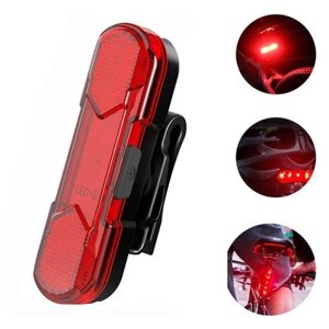 Велоліхтар BSK-HY027-XPG, STOP-5SMD (red), Мигалка з акумулятором на велосипед, Миготливий велоліхтар