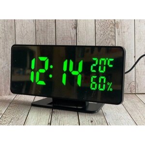 Настільний годинник електронні VST 888Y з датчиком температури і навколишнього середовища