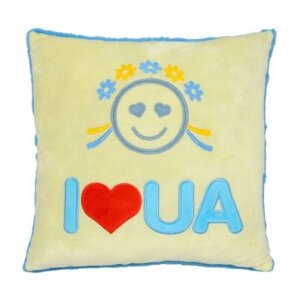 Подушка декоративна "I love UA" в Львівській області от компании Интернет-магазин  towershop.online