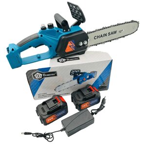 Акумуляторні ланцюгові пилки DOMOTEC Chain Saw 12'' (30см), Гарна акумуляторна пилка, Ручна садова