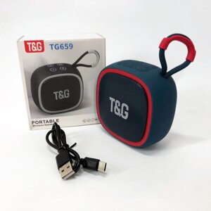 Портативна Bluetooth-колонка TG659 з ремінцем. Колір синій в Львівській області от компании Интернет-магазин  towershop.online