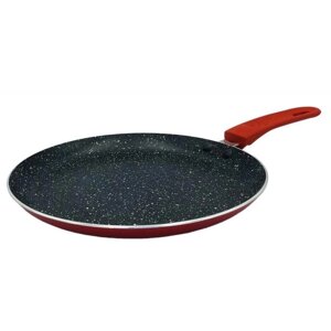 Сковорідка для млинців 23 см Con Brio СВ-2324 Eco Granite, сковорода з товстим дном. Колір червоний