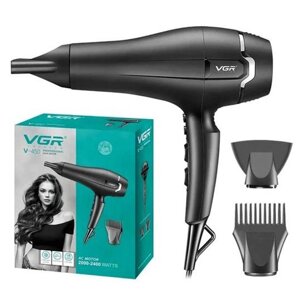 Професійний фен VGR V-450 для сушіння укладання волосся 2400 Вт режим Turbo