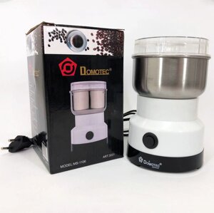 Кавомолка ротаційна Domotec MS-1106 150W, ручна кавомолка, кавомолка електрична, кавомолка потужна