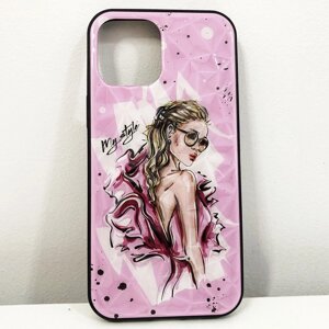 Чохол для Apple Iphone 12 Pro Max. My style рожевий в Львівській області от компании Интернет-магазин  towershop.online