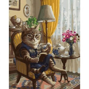 Картина за номерами "Домашній кіт"