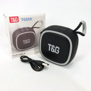 Портативна Bluetooth-колонка TG659 з ремінцем. Колір чорний в Львівській області от компании Интернет-магазин  towershop.online