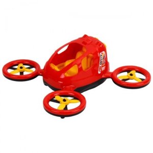 Пластикова машина "Quadrocopter", червоний
