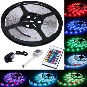 Світлодіодна смуга світлодіод 3528 RGB Kit, світлодіодна гнучка стрічка, багатокольована