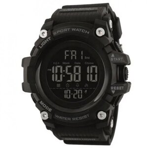Годинник наручний чоловічий SKMEI 1384BK BLACK, водонепроникний чоловічий годинник. Колір чорний