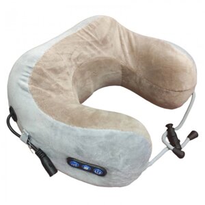 Масажна подушка для шиї U-shaped Massage pillow портативний масажер, вібромасажер для шиї акумуляторний