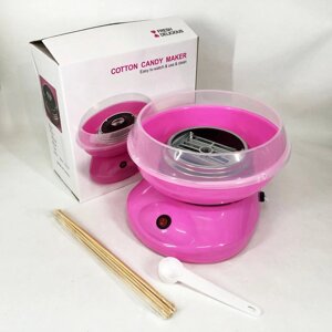 Апарат для солодкої вати Cotton Candy Maker. Колір: рожевий