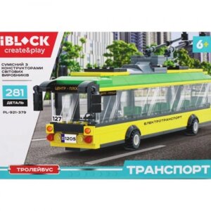 Конструктор "IBLOCK: Тролейбус, 281 деталь