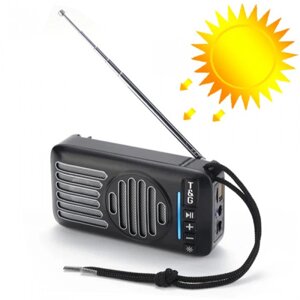 Bluetooth колонка TG368, speakerphone, радіо, сонячна батарея Чорна в Львівській області от компании Интернет-магазин  towershop.online