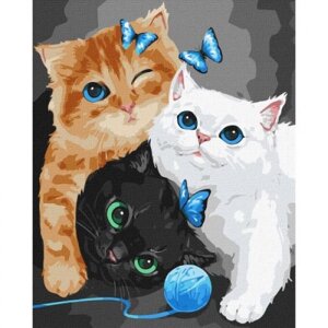 Картина за номерами "Пухнасті кошенята"