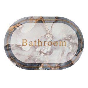 Вологопоглинаючий килимок мармур "Bathroom" 38*58CM*3MM (D) SW-00001569 в Львівській області от компании Интернет-магазин  towershop.online