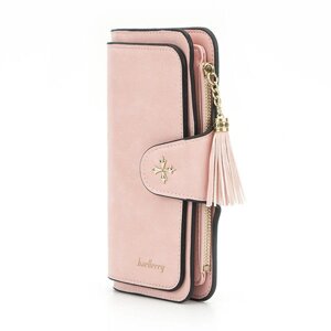 Клатч портмоне гаманець Baellerry N2341, невеликий гаманець жіночий, гаманець дівчині міні. Колір: рожевий