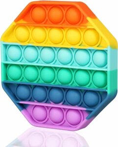 Antistress Toy Pop It Fidget Rainbow нескінченна труба | Іграшка цензури "Натисніть міхур" поп -барвиста