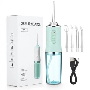 Іригатор портативний електричний Oral Irrigator S3J2 для зубів Зелений