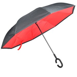 Вітронепроникна подвійна парасолька, червона