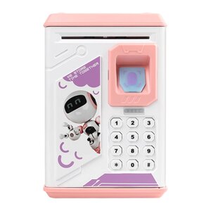 Дитяча електронна скарбничка сейф ROBOT BODYGUARD з кодовим замком Pink