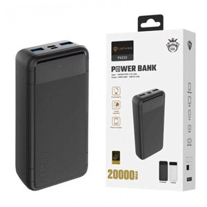 Зовнішній акумулятор Power bank Lenyes PX233 20000 Mah батарея зарядка Чорний