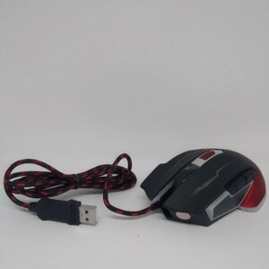 USB JEDEL GM740 Ігрова миша з чорною мишкою 3200dpi з червоним