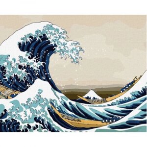 Зображення на числах "Велика хвиля в Канагаві"