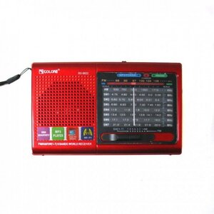 Радіоприймач колонка з радіо FM USB MicroSD Golon RX-6622 на акумуляторі Червоний