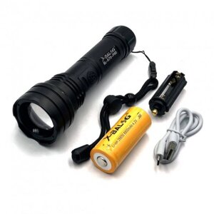 Ліхтарик ручної тактичний Bailong BL-K70-P90, ліхтарик світлодіодний для туриста, надпотужний ліхтарик