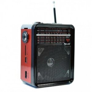 Радіоприймач із USB виходом GOLON RX-9100 Чорний із червоним