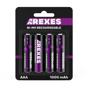 Акумулятор ААА Arexes (1000mAh) 1.2v (NI-MH) міні пальчик