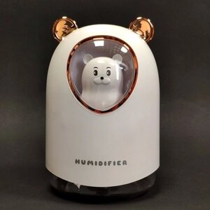 Зволожувач повітря Humidifier H2O USB на 300мл Мишка Білий