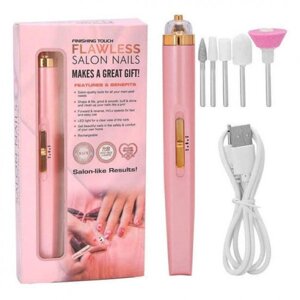 Фрезер для манікюру і педикюру Flawless Salon Nails, ручка фрезер для манікюру. Колір: рожевий
