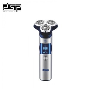 Електробритва для чоловіків роторна для гоління з плаваючими головками DSP 60359 IPX7 USB