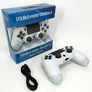 Джойстик DOUBLESHOCK для PS 4, бездротовий ігровий геймпад PS4/PC акумуляторний джойстик. Колір білий