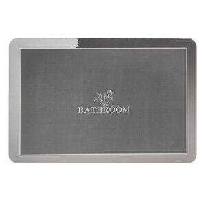 Вологопоглинаючий килимок сірий "Bathroom" 38*58CM*3MM (D) SW-00001563 в Львівській області от компании Интернет-магазин  towershop.online