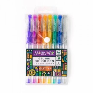 Набір різнокольорових ручок "блиск", 8 кольорів