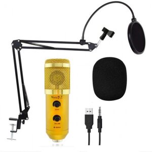 Мікрофон студійний DM 800U, Мікрофон для студійного звукозапису, Настільний мікрофон з підсилювачем голосу