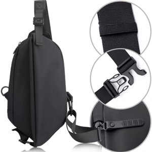 Чоловіча сумка через плачо нагрудна Baellery cross body bag сумка JXA1808 37*18 см Чорна в Львівській області от компании Интернет-магазин  towershop.online